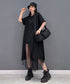 Asymmetry Mesh Layered Dress